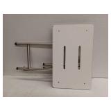 Seachrome 22 inch Wall-Mount Folding Shower Bench Seat with Legs, White