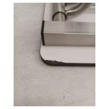 Seachrome 22 inch Wall-Mount Folding Shower Bench Seat with Legs, White