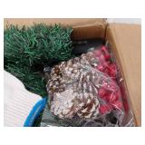 Christmas Tree Christmas Ornament And Gift Shelf With Lights, 4 Tier