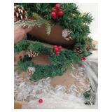 Christmas Tree Christmas Ornament And Gift Shelf With Lights, 4 Tier