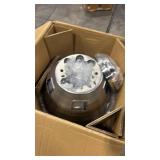 4pcs 17inch Front Rear Polished Stainless Steel Dually Wheel Simulators fit for 2003-2018 Dodge Ram 3500 Truck, 8 Lug with 5 Square Vent Holes Wheel Cover 17R8