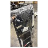 HBTower Step Ladder, Folding Step Stool with Wide Anti-Slip Pedal, Sturdy Steel Ladder, Convenient Handrail, Lightweight, Portable Steel Step Stool