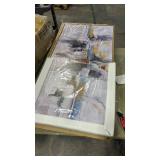 Teal Gold Wall Art Abstract Painting Wall Decor Living Room Modern 20x40 Framed Canvas Wall Art Office Decor Black Wall Art Canvas Prints Artwork For Bathroom Kitchen Colorful Wall Decoration