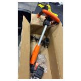 SuperHandy Earth Auger Electric Power Head w/ 12\" x 3\" Auger Bit 20V 4Ah Rechargeable Battery/Charger for Earth Burrowing/Drilling & Post Hole Digging