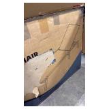 Aluminum Chaise Lounge Ourdoor - Foldable & Assemble Free Outdoor Lounge Chair with 5 Adjustable Backrest, Patio Lounge Chair for Outside Poolside Beach Pool, Khaki