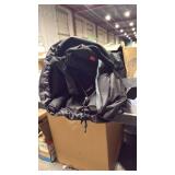 EVER ADVANCED heated Oversized Folding Camping Chair for Adults with Adjustable Lumbar Support, Heavy Duty Chair with Side Pockets, Portable Collapsible Quad Chair for Outside