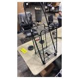 DMI Utility Cart with Wheels to be used for Shopping, Grocery, Laundry and Stair Climber Cart, Weighs 7.5 Pounds but holds up to 90 Pounds, Compact and Foldable, Black