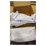 VidaFete 20 Pack 120inch Round Tablecloth Polyester Table Cloth, Stain Resistant and Wrinkle Polyester Dining Table Cover for Kitchen Dinning Party Wedding Round Tabletop Buffet Decoration(White)