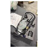 DAYONE Matte Black Kitchen Faucet with Drinking Purfied Water Faucet, 3 Holes High Arc 3 in 1 Sink Tap Stainless Steel, Two-Handle 3-Way Pull Down Sprayer, (Without System)