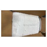 Large white shag rug