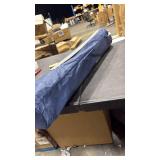 SUNNYFEEL Folding Camping Table- Collapsible Portable Beach Table with 4 Cup Holders & Carry Bags, Tailgate Table for Outdoor Excursion Picnic Hiking Fishing Travel Parties, Blue