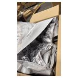 Area Rug 10x14 Floral Carpet for Living Room Dining Room OfficeNon Slip, Washable, Vintage, Traditional, Gray, Distressed, Retro, Indoor, Foldable, Thin