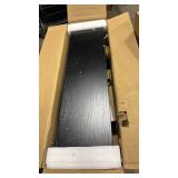 BAYKA Floating Shelves for Wall, 36 inches Long Wall Mounted Rustic Wood Shelves for Bathroom, Bedroom, Living Room, for Book/Storage/Decor with 30lbs Capacity - Black,Set of 3