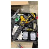 BITOON (yellow) 8-Inch Mini Chainsaw with 2PCS 3.0Ah Battery and Charger, Auto-Oiler, Brushless Cordless 8-Inch and 6-Inch 2-in-1 Pruning Chain Saw, Portable Electric Chainsaw for Cutting Wood, Branch