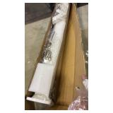 2.56 in x 2.56 in x 42 in White Aluminum Deck Railing Post with Screws & Drill, Outdoor Textured AAMA 2604 Powder-Coated Finish Stair Railing Post for Decks, Porches & Balconies (1x 42in Post)