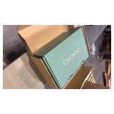 Caraway Home 12pc Cookware Box Set Sage: Nonstick Ceramic, Stainless Steel Handles, Induction Compatible, Pot Lid Organizer