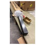 Muzata Black Cable Railing Post 36 Inch 36\"x2\"x2\" Level Drilled Surface Mount T304 Stainless Steel Cable Railing System Kit Indoor Outdoor with Paper User Guide PS01 BH4S