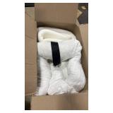 Large Dog Car Back Seat for 100lbs Dogs Pet Bed Car Seat Fully Detachable Washable Travel Safety with Storage Pocket Grey