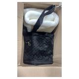 Large Dog Car Back Seat for 100lbs Dogs Pet Bed Car Seat Fully Detachable Washable Travel Safety with Storage Pocket Grey