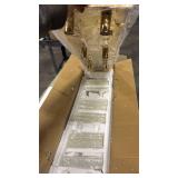 Rectangle Crystal Chandeliers for Dining Room, Luxury Gold Rectangular Raindrop Chandelier, 40 Inch Modern Flush Mount Chandelier Ceiling Light for Kitchen Island Dining Table Living Room, 8-Light