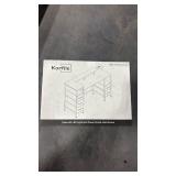 47 Inch Computer Desk with Power Outlets and LED Lights, Reversible Gaming Desk with File Drawer & Monitor Stand, Corner Gamer Desk Table for Home Office with Storage Shelves, Black (similar design as