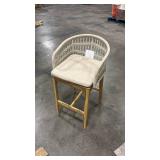 PURPLE LEAF Outdoor Rattan 39â Bar Stool