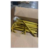 Gold Metal Rectangle Wedding Arch with Floral Arrangements