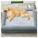 WNPETHOME XL Extra Large Dog Bed, Washable Dog Couch with Removable Waterproof Cover, Orthopedic Large Pet Sofa Bed with Bolster Sides for Sleeping