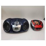MP3-CD Player Lot - Navy Boombox & WWE Radio