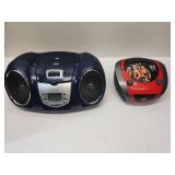 MP3-CD Player Lot - Navy Boombox & WWE Radio