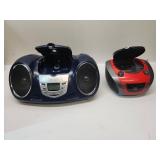 MP3-CD Player Lot - Navy Boombox & WWE Radio