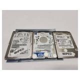 Wiped 2.5-inch Hard Drives Lot