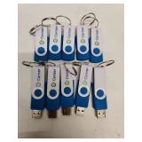 CERN USB Flash Drives with Keyrings - Set of 10