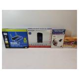 Networking Hardware Bundle - Linksys Router, Netgear N600, Hard Drive Drawer