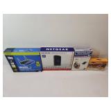 Networking Hardware Bundle - Linksys Router, Netgear N600, Hard Drive Drawer