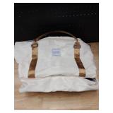 WOOMADA Weekender Overnight Bag for Women, Shoulder Travel Duffel with Shoes Compartment,Gym Bag with Toiletry Bag Large Size(beigeandbrown)