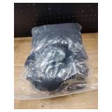 Peomeise Stretch Spandex Folding Chair Cover for Wedding Party Dining Banquet Event (Black,12pcs)