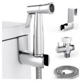 Purrfectzone Bidet Sprayer for Toilet, Handheld Sprayer Kit, Cloth Diaper Sprayer Set - Easy to Install - Stainless Steel