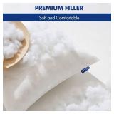 MIULEE Pillow Insert 12x20 Inch, Decorative Rectangle Throw Pillow Insert, Premium Fluffy Pillow Forms Stuffer for Sofa Couch Living Room