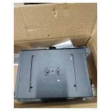 VOLDRA Toilet Paper Holder Stand with Shelf, Free Standing Black Toilet Paper Roll Holder with Wipes Storage Drawer Heavy Duty Floor Bathroom Tissue Holder Freestanding No Drill Tp Holder for 7 Rolls