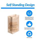 Reli. Brown Paper Bags 500 Count  Paper Lunch Bags Ideal for Small Lunches and Crafts  Perfect for Sandwiches and Snacks