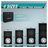 K KNODEL Car Trunk Organizer, Foldable Organizer for Car, Automotive Consoles and Organizers, Storage with Reinforced Handles (Medium, Black)