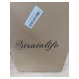 Stratalife Velvet Jewelry Organizer 24 Grid Jewelry Tray with Clear Glass Lid Display Showcase Storage Organizer Box for Earring Necklace Rings Dice Gray (24 Grids)