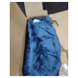 ESTINGO Heated Throw Blanket Electric Blanket, 50\x60\in Heating Blanket with 5 Heating Levels and 4 Hours Auto Off, Reversible Flannel Sherpa Electric Throw Blanket with OverHeat Protection, Navy Blu