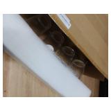 TUZAZO 20 Oz Glass Tumblers with Lids and Straws - 4 Pack Ribbed Glass Iced Coffee Cup with Straw and Lid, Thicken Glasses, Ideal for Smoothieds, Cocktails, and Juices