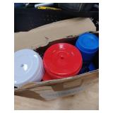 Bokon 48 Pcs Veterans Day Patriotic Plastic Cups Bulk with Lid and Straw 24 oz Reusable American Flag Tumbler Veterans Gifts for Memorial Day Military Retirement Gifts Veteran Party Thank You Supplies