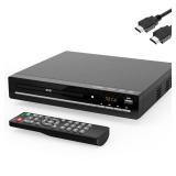 DVD Player for TV with HDMI, Region Free?CD Player for Home, Plays All Regions and Formats, Mini DVD Player with USB, Remote, HDMI and RCA Cables Included