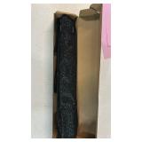 Raveahem Glitter Large Rave Folding Clack Hand Fan with Holster, Boots on the Ground Popping Handheld Fan Foldable for Men Women for EDM Festival Club Party Dance, (Black, Large 13\)in