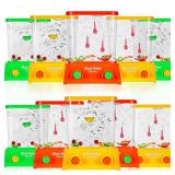 Sumind 10 Pcs Christmas Stocking Stuffers Handheld Water Game for Kids Mini Water Ring Toss Basketball Hoop Toy 90s Retro Mini Games for Goodie Bag Birthday Return Gifts (Classic Style,Bright)