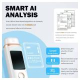 Futry Smart Bad Breath Tester - Hygienic pop-up Probe, Portable Bad Breath Tester with SGS lab-Grade Accuracy MEMS Sensor, 4 Levels of Odour Analysis and Intelligent Social Distance Guidance